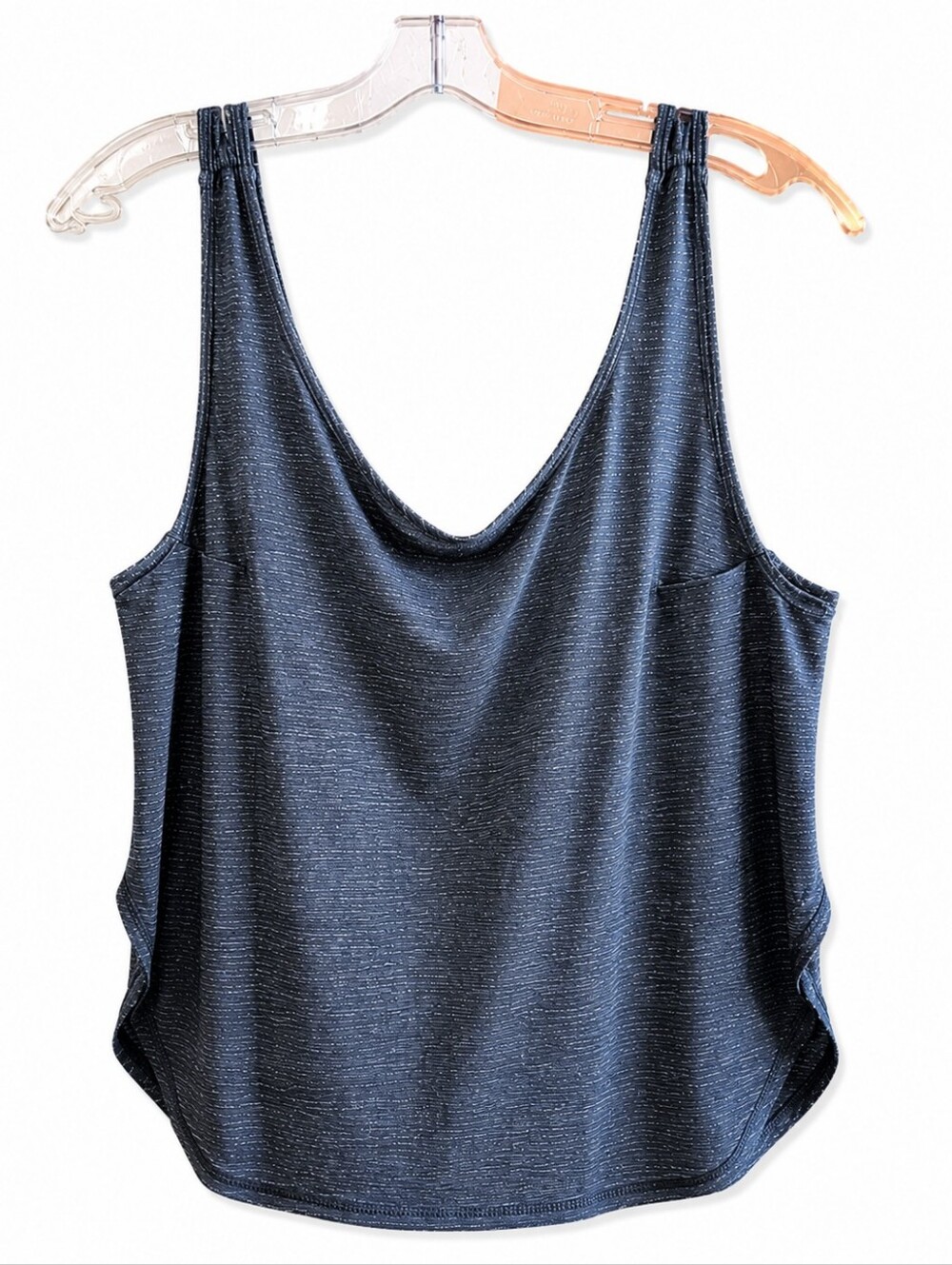 Lululemon Women's Black Heathered Sleeveless Tank Top Relaxed Fit Size 8